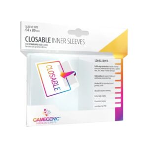 Obaly na karty Gamegenic Closable Inner Sleeves Clear - 100 ks