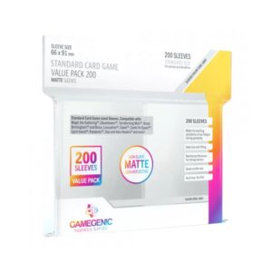 Obaly na karty - Gamegenic - Standard 66 x 91 mm Card Game Value Pack Matte - 200 ks