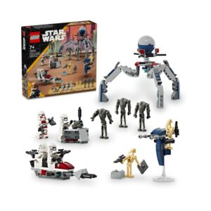 LEGO - Star Wars 75372 Bojový balíček Klonového vojaka a Bojového droida